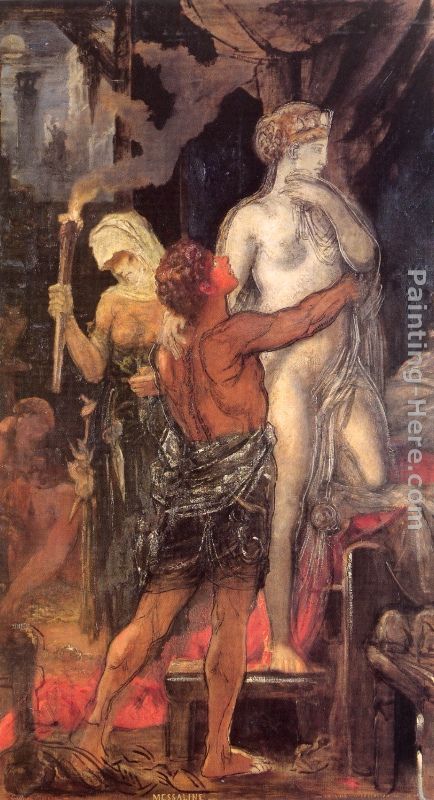 Messalina painting - Gustave Moreau Messalina art painting